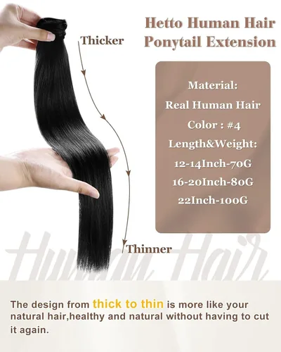 Vista 89 de Hetto . Extensiones de cabello humano rizado con clip, color #1 negro azabache, extensiones de cabello humano ondulado natural para cabeza completa