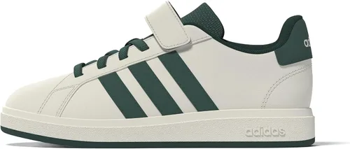 Vista 9 de adidas Grand Court 2.0 - Tenis unisex para niños con encaje elástico y correa