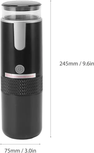 Vista 7 de Cafetera portátil compatible con cápsulas K Cup, café molido, cafetera de mano operada manualmente para acampar y senderismo