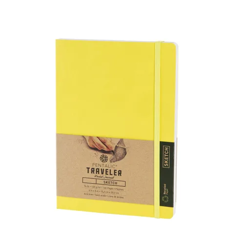Vista 42 de Cuaderno de bocetos Travelers Dot Grid Pentalic Art, libre de ácidos