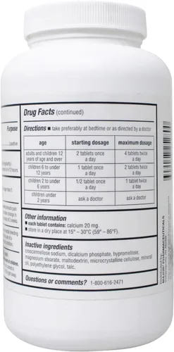 Vista 3 de Comprimidos laxantes Major Senna 8.6mg 1000ct