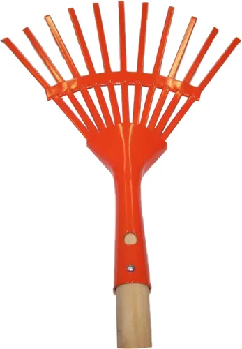 Vista 12 de Eurogarden Cultivador de 3 dientes para niños, herramienta de jardín ligera con mango de madera largo para niños o adultos que prefieren