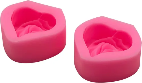 Vista 7 de Monqui - Juego de 2 moldes de silicona para velas de regalo de boda y San Valentín, moldes de chocolate, moldes de jabón, moldes para manualidades