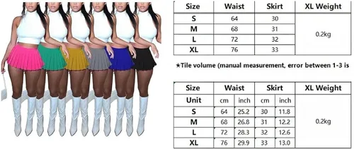 Vista 5 de Conjunto de dos piezas para mujer sexy sin mangas plisado minifalda ropa de club S-2XL
