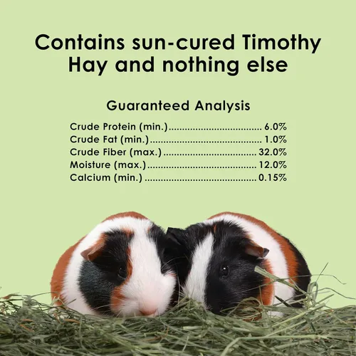 Vista 9 de Kaytee Heno Timothy Cortado en Obleas Totalmente Natural para Mascotas Conejillos de Indias, Conejos y Otros Animales Pequeños, 60 Onzas