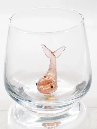Vista 15 de Taza de vidrio 3D con bonita figura de animal en el interior, figura de cangrejo de vidrio soplado a mano en el interior, vaso sin tallo para vino