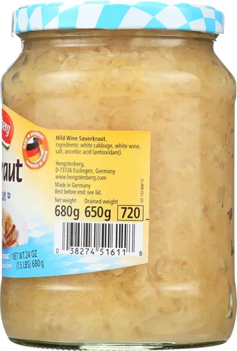 Vista 4 de Hengstenberg Bavarian Chucrut 24 oz (1 artículo por pedido)
