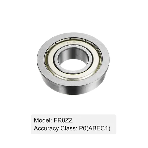 Vista 4 de uxcell Rodamiento de bolas con brida FR8ZZ, 4 rodamientos de brida ABEC1 de doble blindaje de acero cromado de 1/2 "x 1 1/8" x 5/16 pulgadas