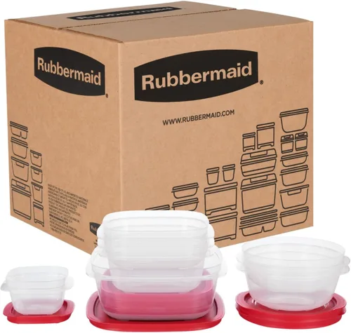 Vista 15 de Rubbermaid Contenedores de almacenamiento de alimentos de 42 piezas con tapas