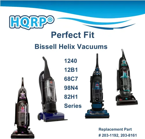 Vista 3 de HQRP Paquete de 2 filtros circulares exteriores de espuma compatibles con Bissell PowerForce Helix 1240, 12401, 12406, 1240R, 1240U, 1240V, 1240W