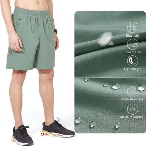 Vista 5 de NORTHYARD Pantalones cortos deportivos ligeros de secado rápido y de 7pulgadas para hombre, para senderismo, deportes, gimnasio, correr