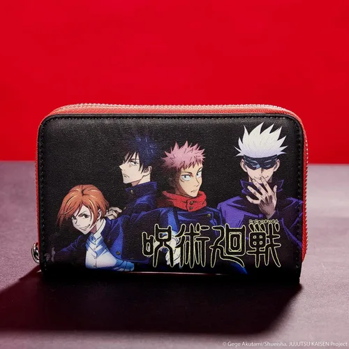 Vista 5 de Loungefly Anime Cartera de Jujutsu Kaisen "Year One Class", exclusiva de Tienda