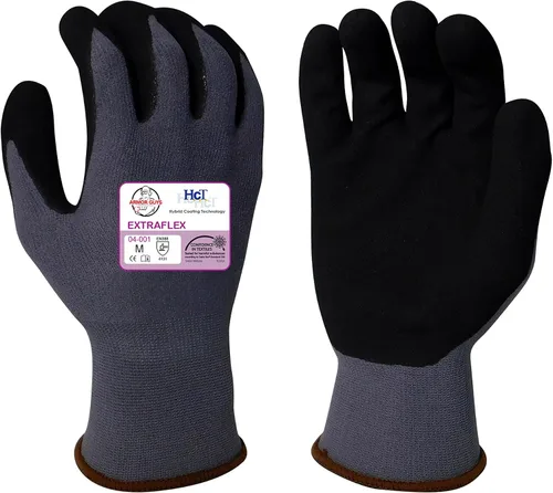 Vista 10 de Armor Guys 04-001 Guantes de trabajo ExtraFlex, abrasión ANSI 3, grandes 12 pares (L)