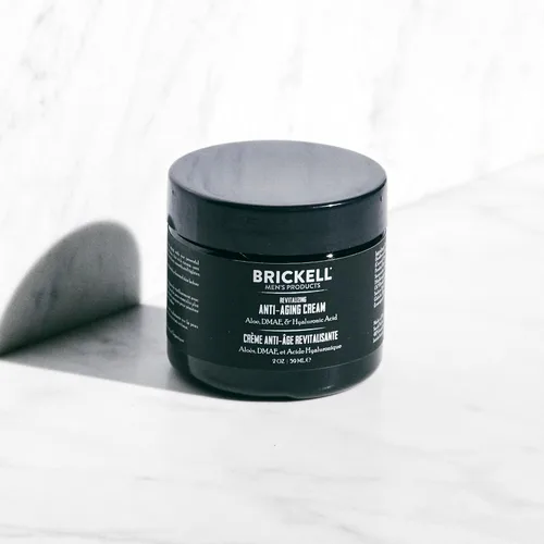 Vista 5 de Brickell Ultimate - Rutina antienvejecimiento para hombre, antiarrugas, crema facial de noche y crema de ojos para reducir la hinchazón, arrugas