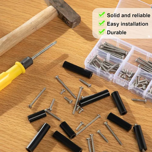 Vista 6 de Zonon Kit de extensores de salida eléctrica con 150 piezas de espaciadores de salida, 60 piezas de tornillos de salida y 90 piezas de tornillos