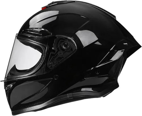 Vista 2 de Casco integral para motocicleta, casco de moto para adultos, hombres y mujeres, carreras de calle, ciclomotor, aprobado por DOT