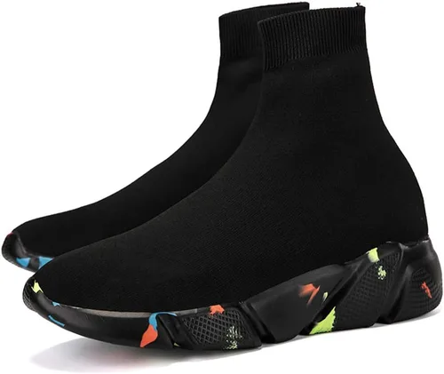 Vista 3 de SUNROLAN Tenis de moda para mujeres y hombres, ligeros, atléticos, para correr, transpirables, para caminar