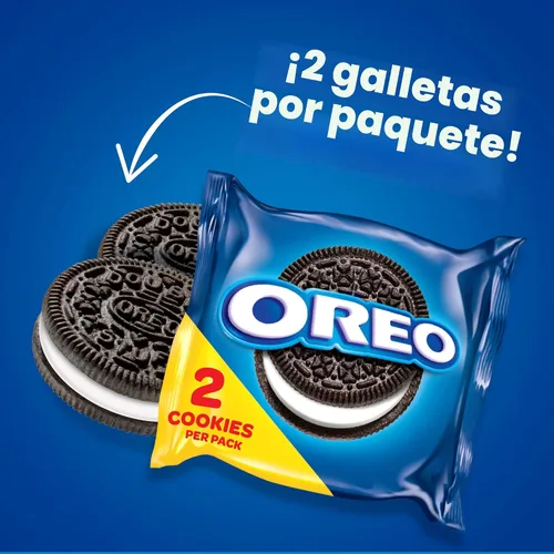 Vista 2 de OREO Galletas sándwich de chocolate, 60 paquetes de bocadillos (2 galletas por paquete) (paquete de 2)