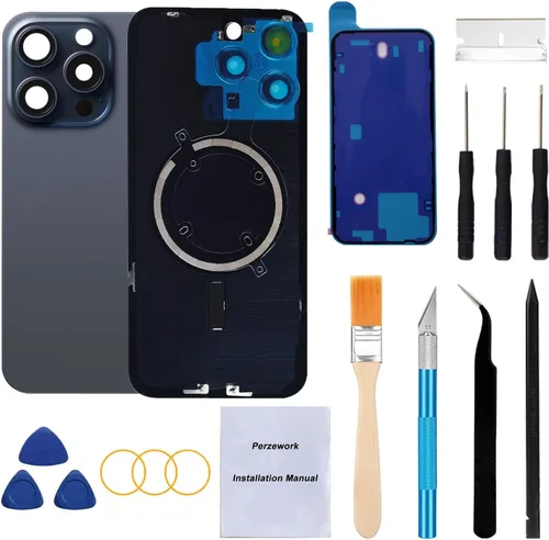 Vista 23 de Reemplazo de cristal trasero OEM para iPhone Xs de 5.8 pulgadas con kit de herramientas de reparación y adhesivo preinstalado (Oro)