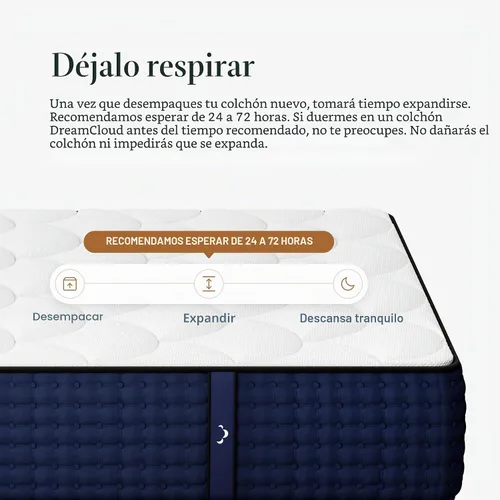 Vista 6 de DreamCloud Colchón Premier tamaño queen de 13 pulgadas, espuma viscoelástica híbrida lujosa, capas prémium para aliviar la presión, colchón en una