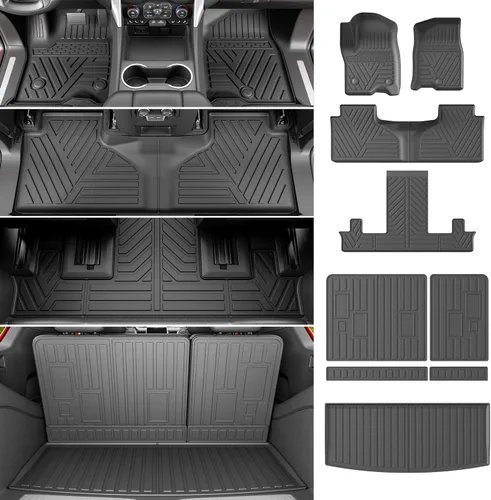Vista 10 de powoq - Alfombrilla de suelo de 6 asientos compatible con Jeep Grand