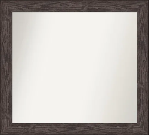 Vista 590 de Amanti Art Espejo personalizado, espejo de baño negro puente, espejo de pared o espejo de tocador de baño sobre el fregadero (26 x 26 pulgadas)
