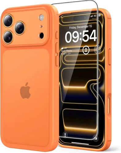 Vista 114 de TAURI Funda para iPhone 17, antiamarilleamiento con protector de pantalla, protección de grado militar, a prueba de golpes, delgada para iPhone 17