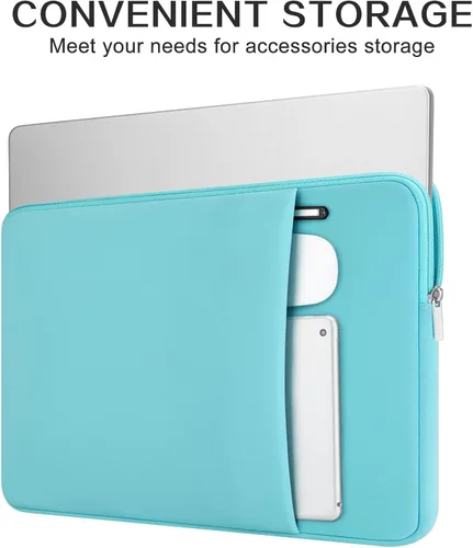 Vista 2 de RAINYEAR Funda para laptop de 11 pulgadas, bolsa de forro suave con bolsillo frontal y bolsa de accesorios, compatible con MacBook Neo A18 MacBook