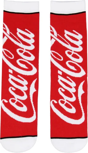 Vista 4 de Calcetines de Coca-Cola Coca-Cola Crew Botellas y Latas Soda Pop Drink Print 2 Pack