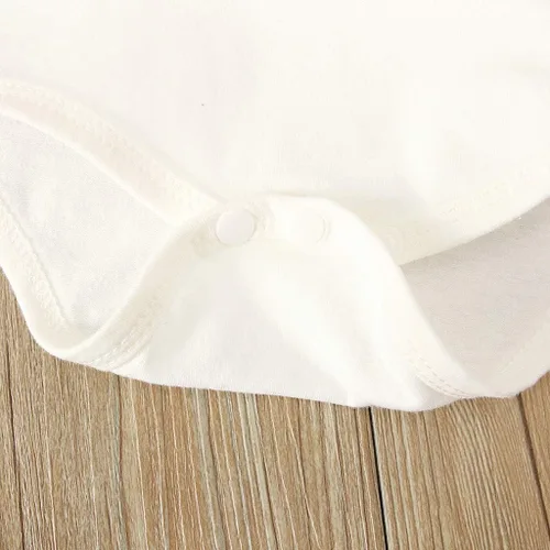 Vista 5 de ZEFOTIM Trajes de bebé recién nacido, ropa de mameluco con estampado de niñas y niños, conjunto corto