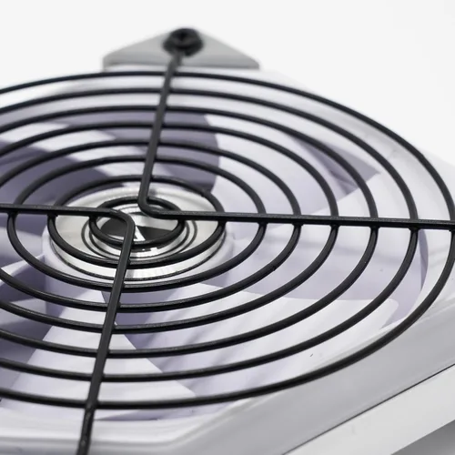 Vista 6 de Parrilla negra para ventilador de PC, cubierta de ventilador de PC Black Iron 2 Pack 120MM Fan Grill,120MM Fan Cover with Screws for Computer Case