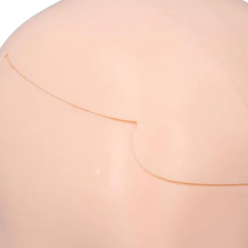 Vista 3 de Cabeza de muñeca en blanco 1/12 de silicona extraíble de repuesto Blanco normal