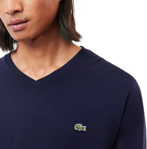 Vista 2 de Lacoste Camiseta manga larga con cuello en V para hombre