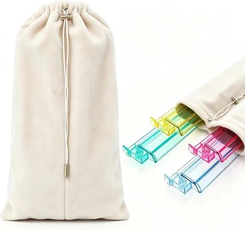 Vista 11 de Mahjong - Bolsa con 4 divisores para estantes Mahjong de 16 a 20 Verde