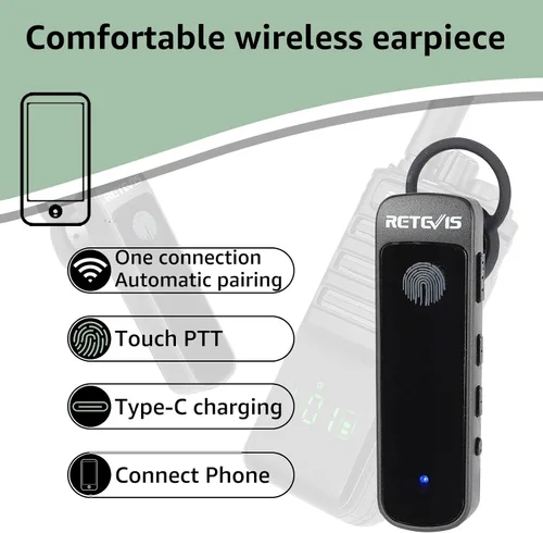 Vista 3 de Retevis RB89 Radio de 2 vías de largo alcance, Walkie Talkie de alta resistencia, inalámbrico, alta potencia, 700,000 pies cuadrados/50 pisos