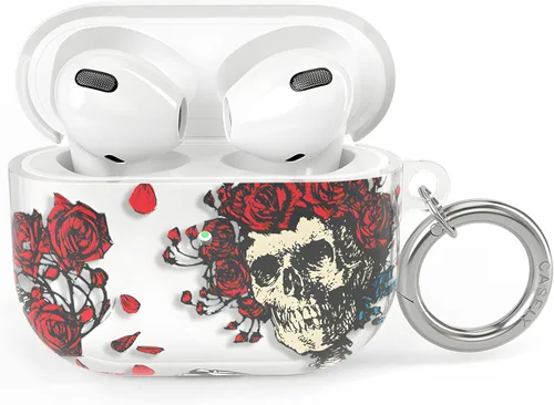Vista 28 de Casely Funda compatible con AirPods 3 All Smiles Funda para AirPods con adhesivo de cara sonriente