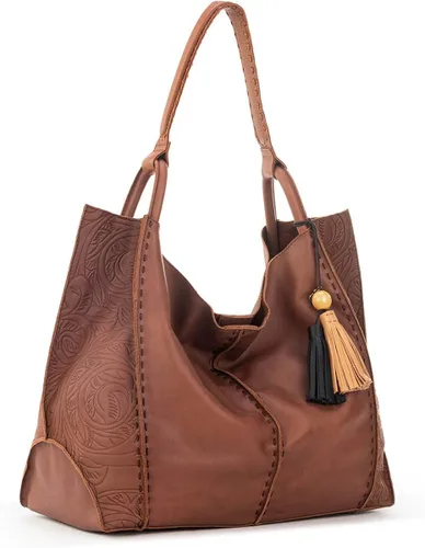 Vista 2 de The Sak Los Feliz Large Tote Bag in Leather Roomy Unlined Purse with Single Shoulder Strap