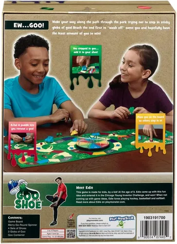 Vista 8 de Goo on My Shoe - Juego de mesa familiar tonto y pegajoso - Hecho por niños para niños - para mayores de 4 años - 2-4 jugadores