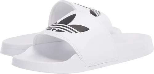 Vista 7 de adidas Originals Pantuflas Adilette Lite unisex para niños, Rosa neblinaBlanco nubeRosa neblinosa