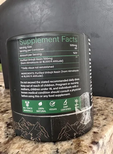 Vista 9 de Resina Shilajit pura del Himalaya – 75 porciones para refuerzo de energía y apoyo inmunológico – Shilajit orgánico contiene más de 85 minerales