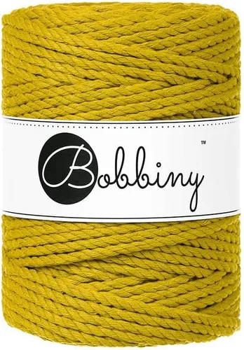 Vista 21 de Bobbiny Cordón de macramé XXL de 0.197 in y 3 capas (aguamarina), 108 yds/330 pies (100% algodón reciclado)