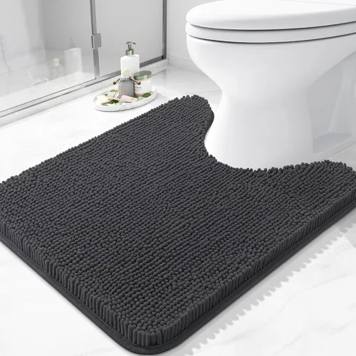 Vista 93 de Arotive Alfombras de baño de felpilla extrasuaves y absorbentes, de 24 x 16 pulgadas, lavables a máquina, parte trasera de goma antideslizante