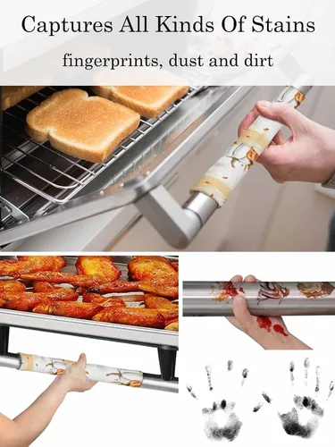 Vista 5 de Juego de 2 fundas para manijas de puerta de refrigerador de Acción de Gracias para lavavajillas, microondas, horno, nevera, estufa