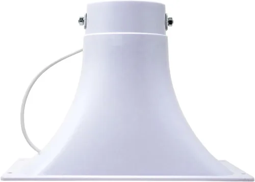 Vista 4 de Nippon America Bocina de alimentación TC-45 Altavoz PA de 80 vatios, blanco 11 "x 6.6