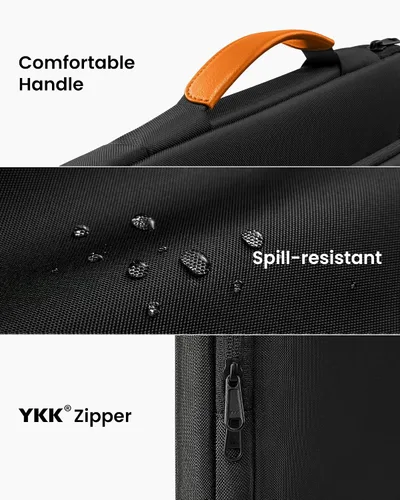 Vista 7 de tomtoc Estuche protector 360 para portátil de 13 pulgadas para el nuevo Surface Pro 11th, Copilot+PC 2024, Surface Pro 10/9/8/X con teclado Negro