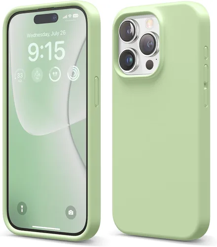 Vista 27 de elago Compatible con Funda para iPhone 15 Pro, funda de silicona líquida, funda protectora de cuerpo completo, a prueba de golpes, funda delgada