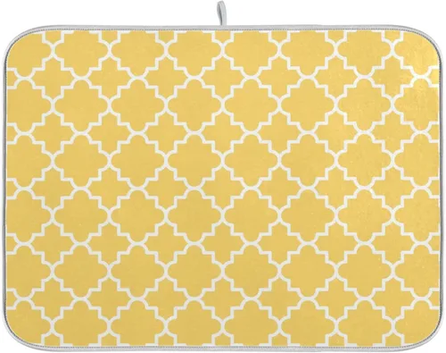 Vista 37 de Tapete de secado de platos súper absorbente, tapete de microfibra de secado rápido, 16 x 18 pulgadas, almohadilla de secado de platos de cocina