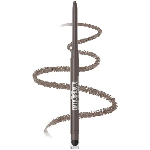 Vista 9 de Maybelline Tattoo Studio - Lápiz de ojos automático de gel impermeable, mezclable, resistente a las manchas, delineador de ojos mate para hasta 36