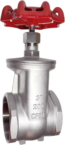 Vista 11 de Válvula de compuerta de acero inoxidable 304, válvula de globo rotativa roscada hembra de acero inoxidable NPT de 1/2 "para interruptores de flujo