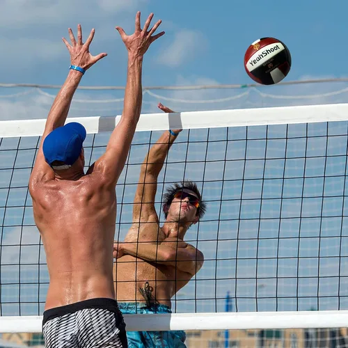Vista 3 de Balón de voleibol que brilla en la oscuridad, tamaño 5 con bomba de inflador, voleibol de cuero brillante para adolescentes, hombres y mujeres